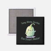 Teeny-weeny Zucchini Magnet (Vorderseite/Rückseite)