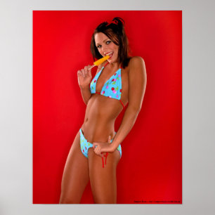 Teeny Würstchen Little Polka Dot Bikini Poster
