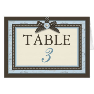 Teeny Zehe-BLAUE Tabellen-Karte C