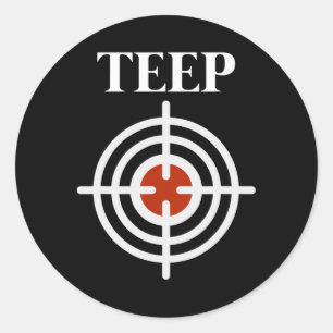 Teep Target Bullseye Muay Thai Kickboxen Mma Fehde Runder Aufkleber