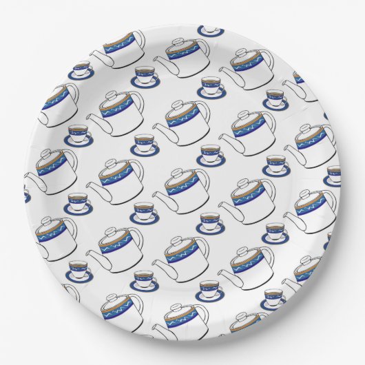 Teepapierplatten Pappteller (Vorderseite)