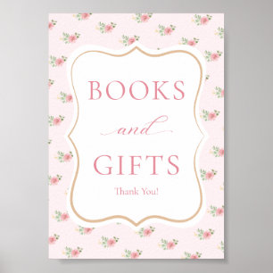 Teeparty-Baby-Shower-Bücher & Geschenke  Poster