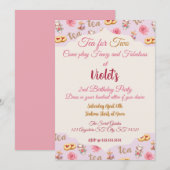 Teeparty-Einladung Einladung (Vorne/Hinten)