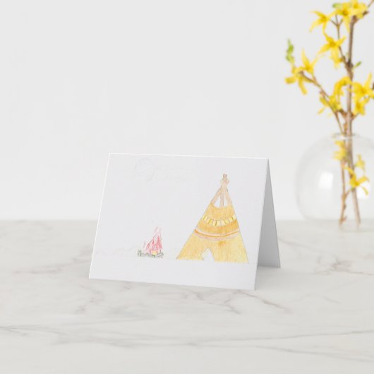 Teepe Karte (Gelbe Blume)