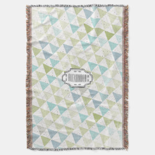 Teepee Aqua Green und Gray Moon Clouds Lodge Boys Decke