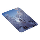 Teepee im Winter Magnet (Rechte Seite)