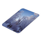 Teepee im Winter Magnet (Linke Seite)