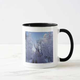 Teepee im Winter Tasse