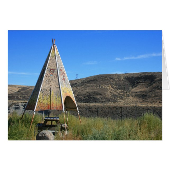Teepee in Ostwashington (Vorderseite (Horizontal))