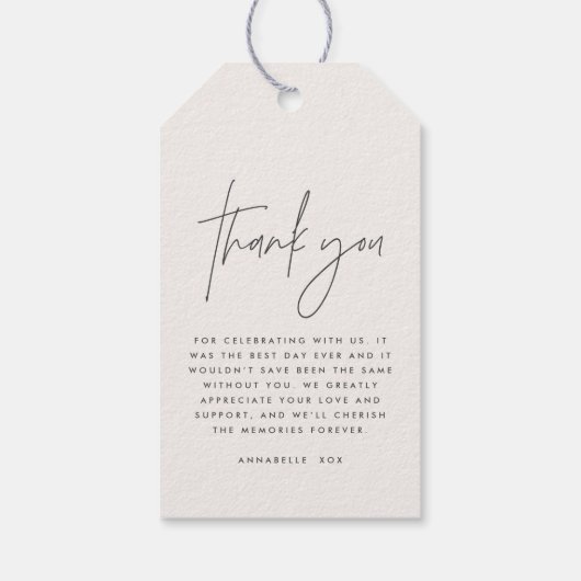 Teepee moderne bohemianische Garten aus Blättern s Geschenkanhänger (Rückseite)