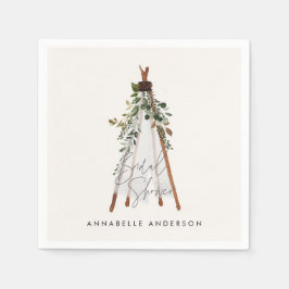 Teepee moderne bohemianische Garten aus Blättern s Serviette