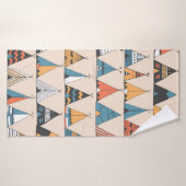 Teepee Muster. Wigwam-Sommerzelt Badehandtuch (Badehandtuch)