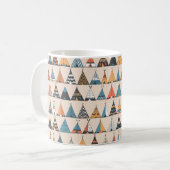 Teepee Muster. Wigwam-Sommerzelt Kaffeetasse (Vorderseite Links)