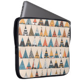 Teepee Muster. Wigwam-Sommerzelt Laptopschutzhülle (Vorne Rechts)