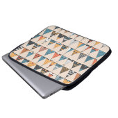 Teepee Muster. Wigwam-Sommerzelt Laptopschutzhülle (Vorne Knopf)