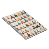 Teepee Muster. Wigwam-Sommerzelt Notizblock (Rechte Seite)