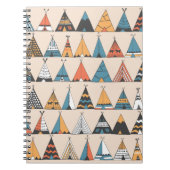 Teepee Muster. Wigwam-Sommerzelt Notizblock (Vorderseite)
