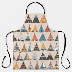 Teepee Muster. Wigwam-Sommerzelt Schürze