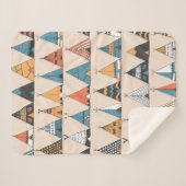 Teepee Muster. Wigwam-Sommerzelt Sherpadecke (Vorderseite (Horizontal))