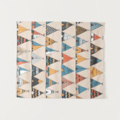Teepee Muster. Wigwam-Sommerzelt Wandteppich (Vorderseite (Horizontal))