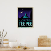 TeePee-Poster gerettet Poster (Küche)