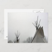 Teepee Tops Postkarte (Vorne/Hinten)