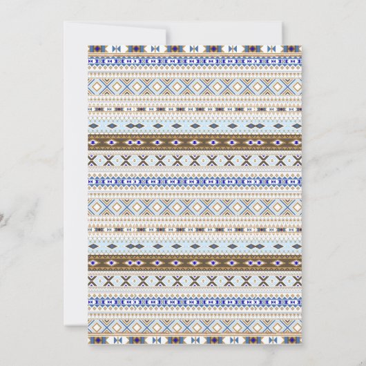 Teepee Tribal Boys Baby Shower Einladungen (Rückseite)
