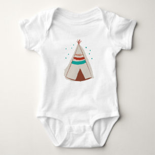 Teepee-Ureinwohner-Baby-Pyjama URSPRÜNGLICHER Baby Strampler