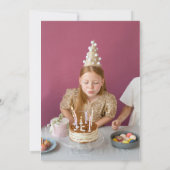 Teepee Wellness-Center Birthday Foto Party Einladung (Rückseite)