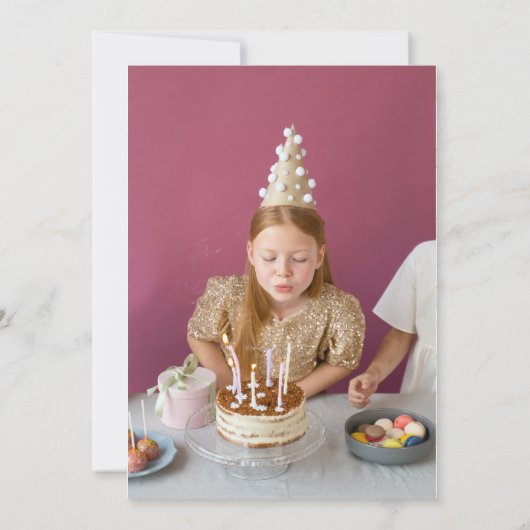 Teepee Wellness-Center Birthday Foto Party Einladung (Rückseite)