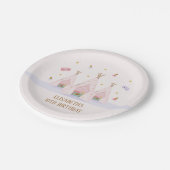 Teepee Wellness-Center Birthday Party Pappteller (Schrägansicht)