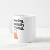Teependente Persönlichkeit Vorläufiger Teetrinker Kaffeetasse (Vorderseite Links)