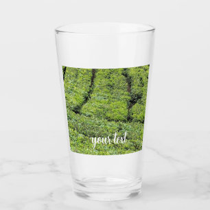Teeplantagen von Munnar auf Glas