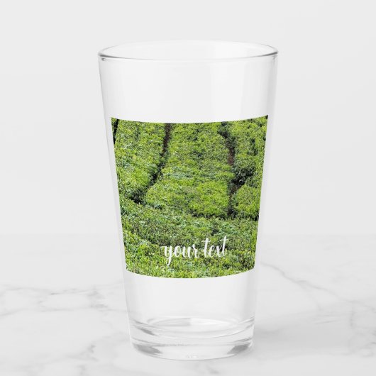 Teeplantagen von Munnar auf Glas (Vorderseite)