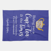 Teequeen Victoria Quote Royal Blue Geschirrtuch (Horizontal)