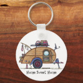 Teer Drop Camper Trailer RV Schlüsselketten HSH Schlüsselanhänger (Vorderseite)