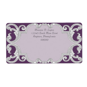 Teer Drop Lace Plum Lila passende Adressenmarken