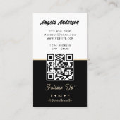 Teeraum-QR-Code und Website Visitenkarte (Rückseite)