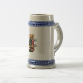 Teerdesign aus niedlichem Katzengestein Bierglas (VorderseiteRechts)
