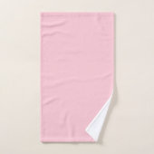 Teerosa-Pink-Einfarbige Farbe Badhandtuch Set (Handtuch)