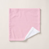 Teerosa-Pink-Einfarbige Farbe Badhandtuch Set (Waschlappen)