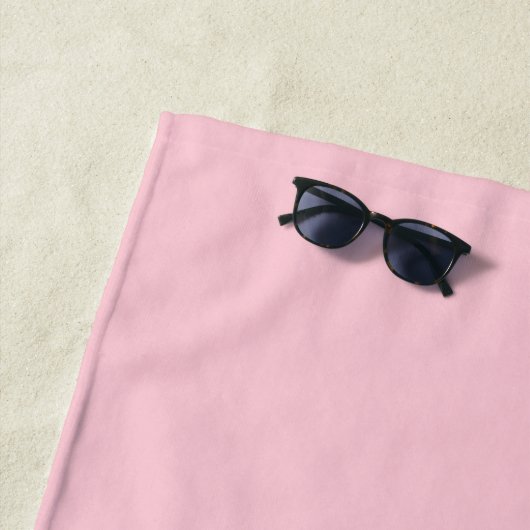 Teerosa Pink Solidfarbe Strandtuch (Beispiel)