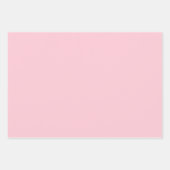Teerosa-Rosa-Einfarbig Geschenkpapier Set (Vorderseite)
