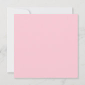 Teerosa-Rosa-Einfarbig Karte (Rückseite)