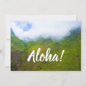 Teerwall, Monte Waialeale, Kauai, Hawaii Einladung (Vorderseite)