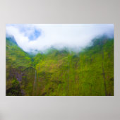 Teerwall, Monte Waialeale, Kauai, Hawaii Poster (Vorne)