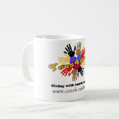 Tees4needs Logo Kaffeetasse (Vorderseite Links)