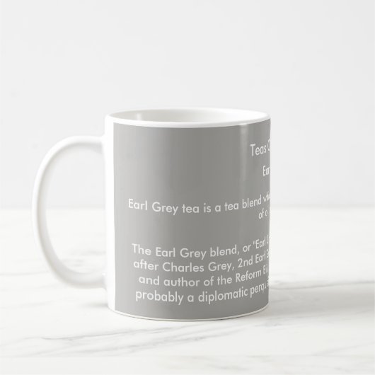 "Tees der Welt" Tasse - Graf-Grau-Tee (Links)