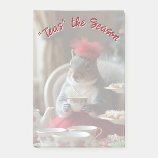 "Tees" Die Jahreszeit Post-it Klebezettel (Vorderseite)