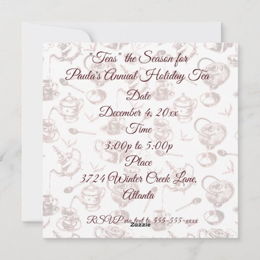 "Tees" - Einladung zur Saison (Rückseite)